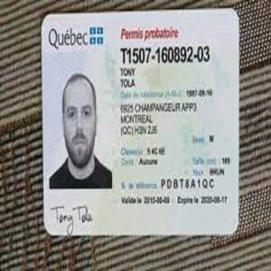 Canadian Driving License 1